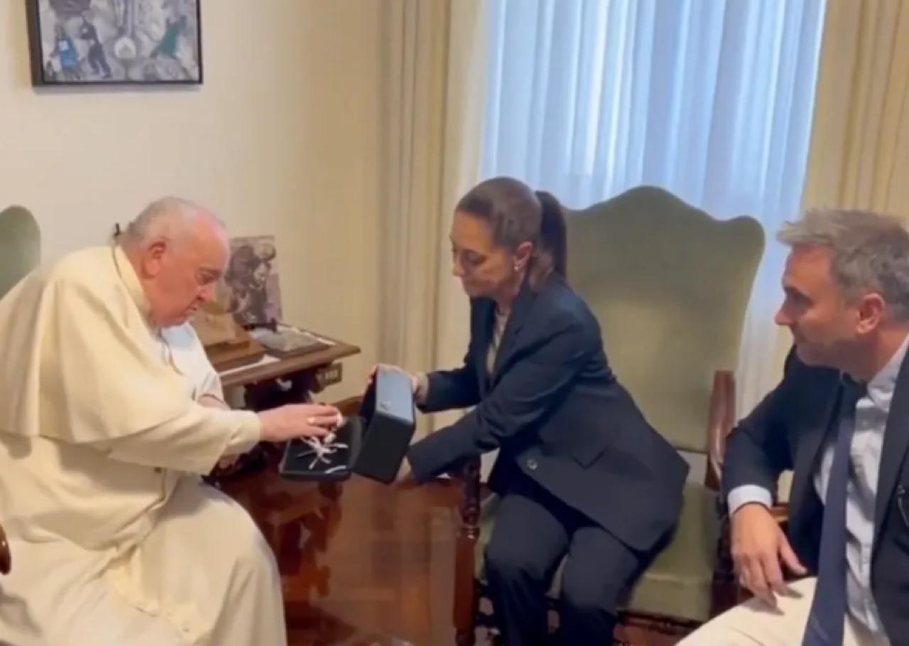 Claudia Sheinbaum visita al Papa Francisco.