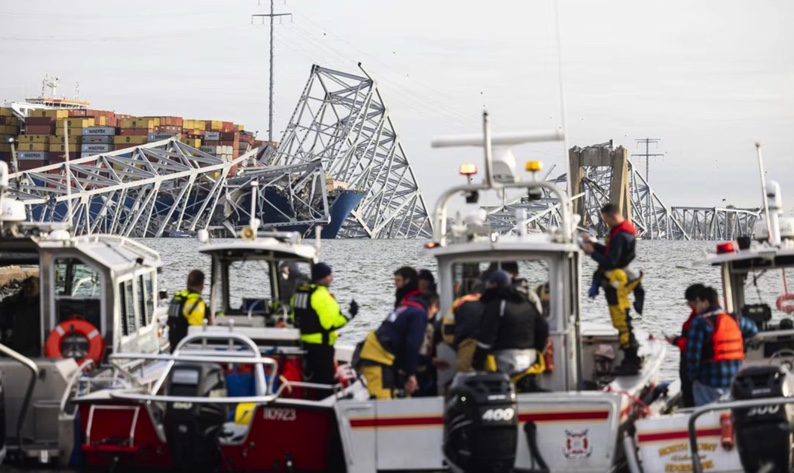 Notifican a Consulado de México el rescate del cuerpo de mexicano muerto en caída de puente de Baltimore