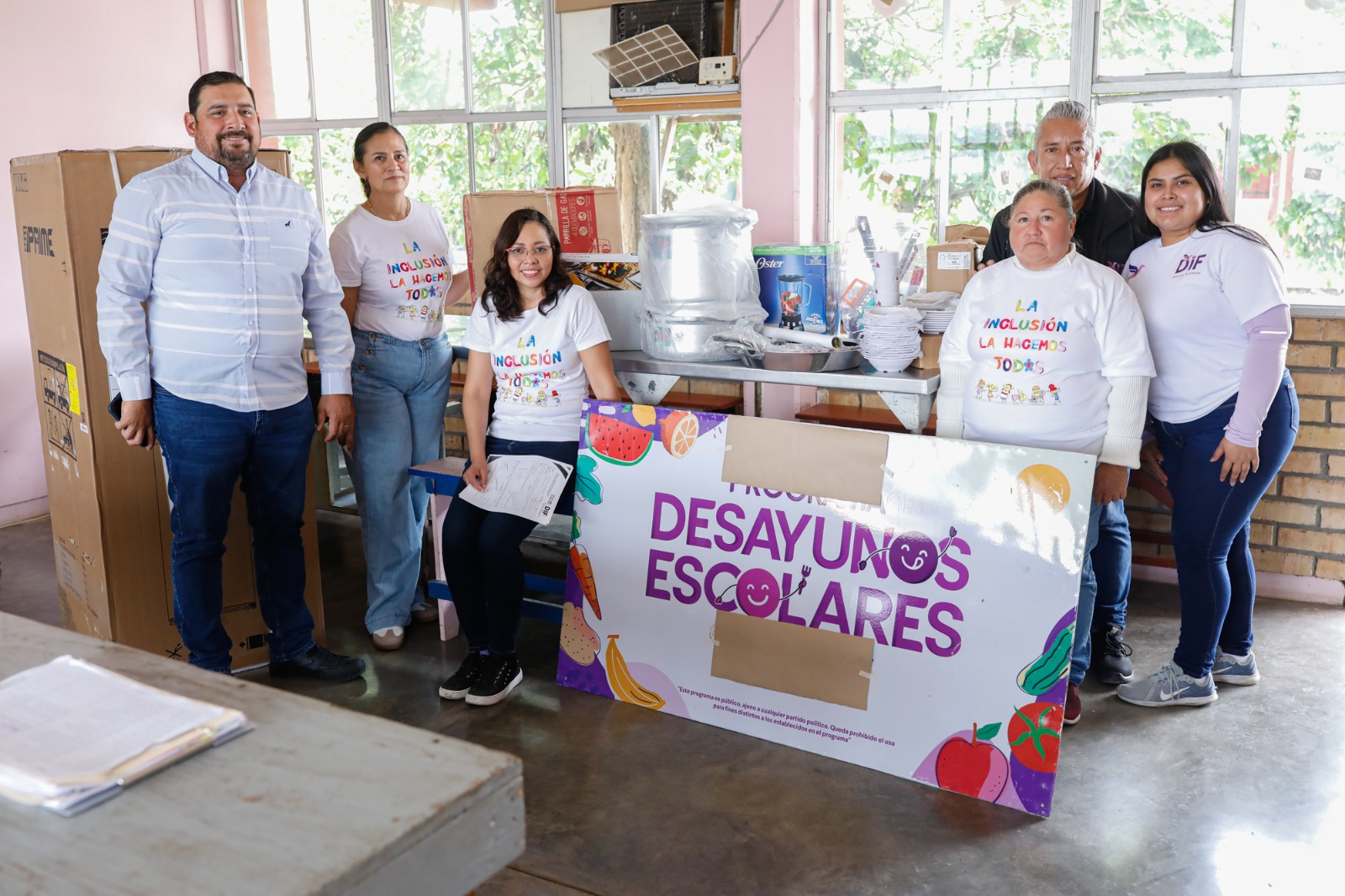 Equipa DIF Tamaulipas a los programas desayunos escolares y comedores comunitarios de 26 municipios.