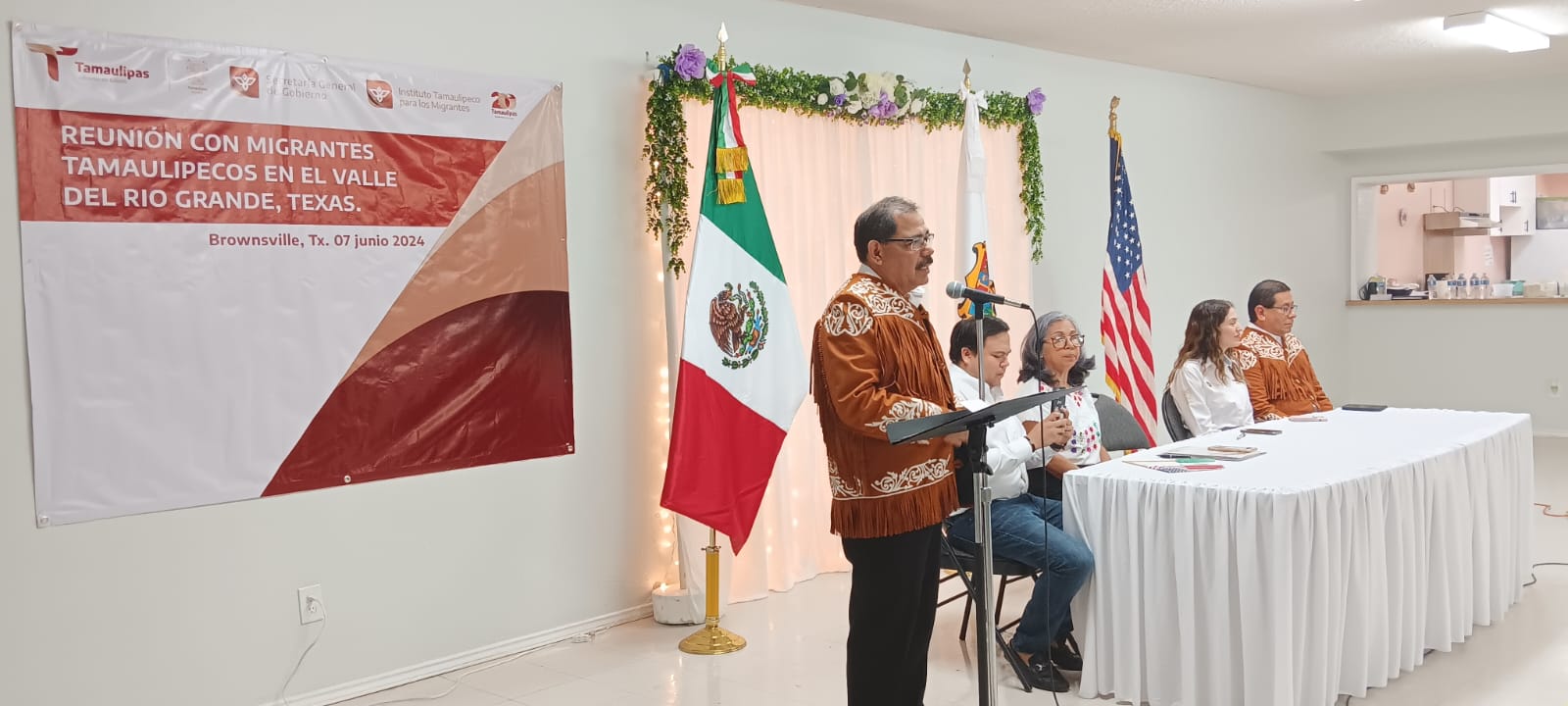 Restablece Estado vínculo con los migrantes tamaulipecos en el Valle de Texas.