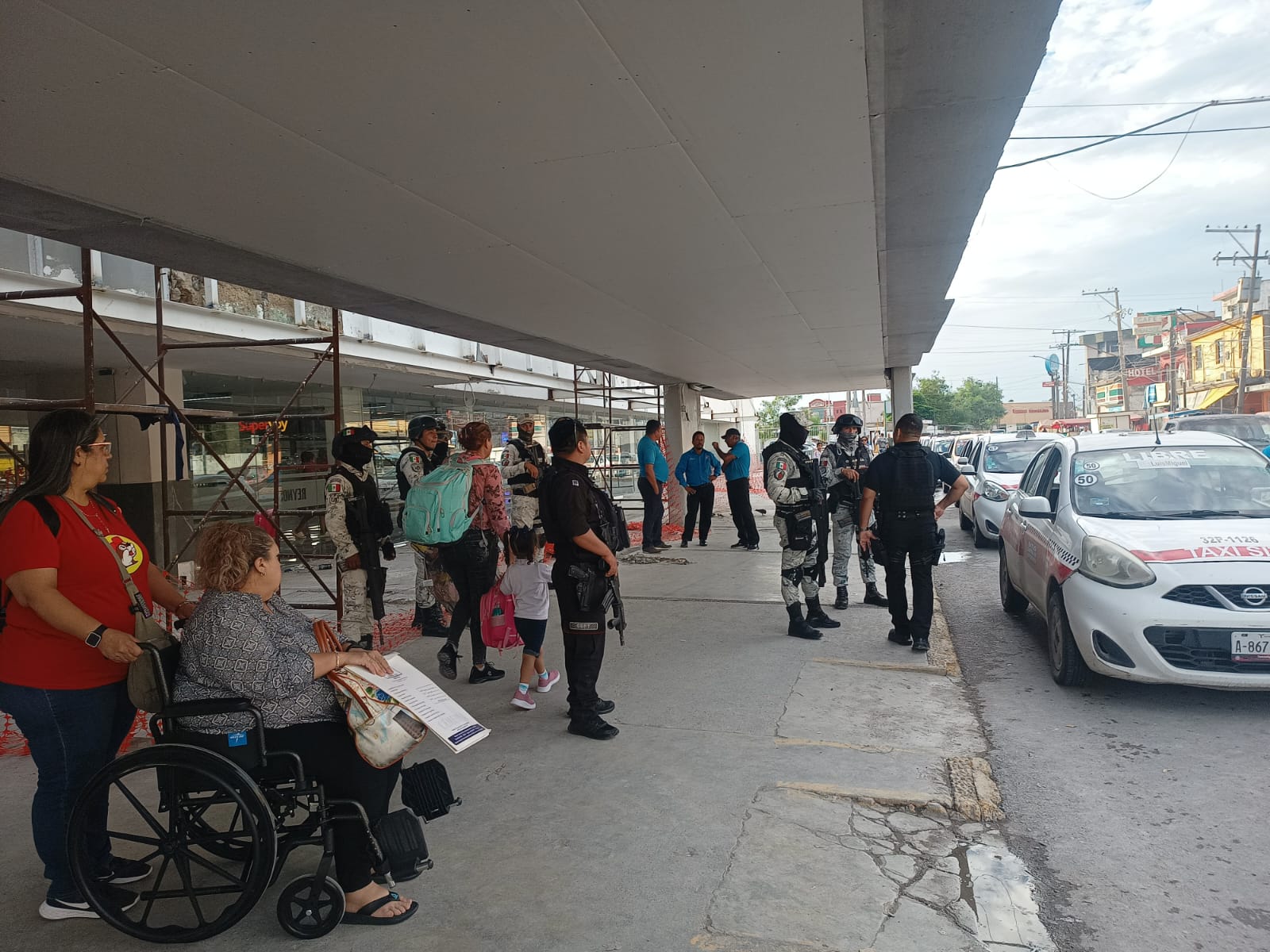 Realizan vigilancia interinstitucional en Central de Autobuses de Reynosa.