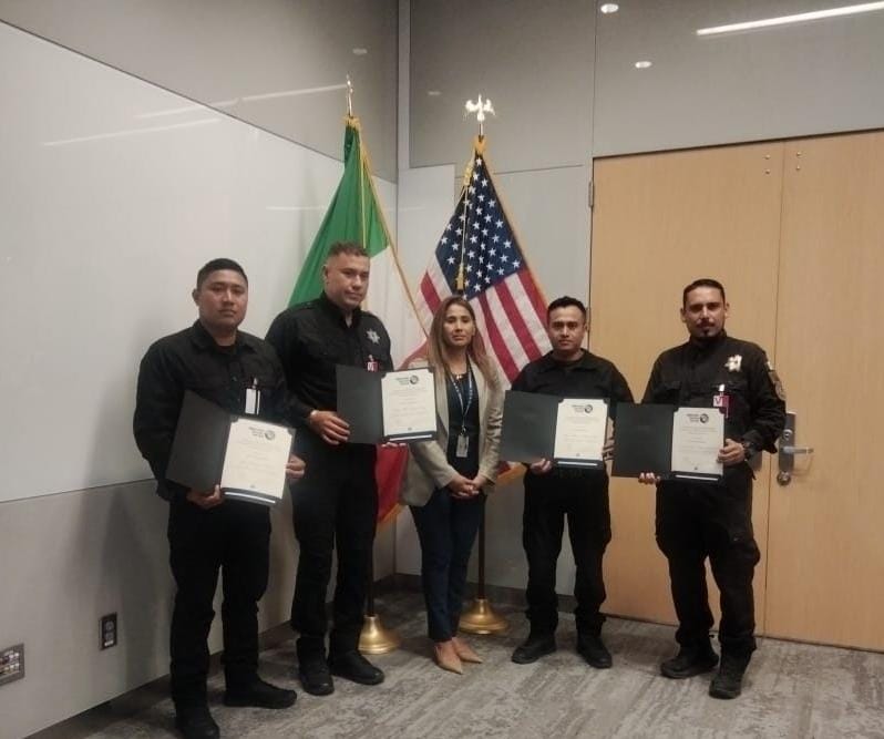 Consulado de EE.UU. en Matamoros entrega reconocimiento a la Guardia Estatal