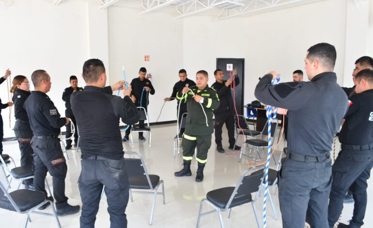 Continúa Guardia Estatal preparación para atender diferentes emergencias.