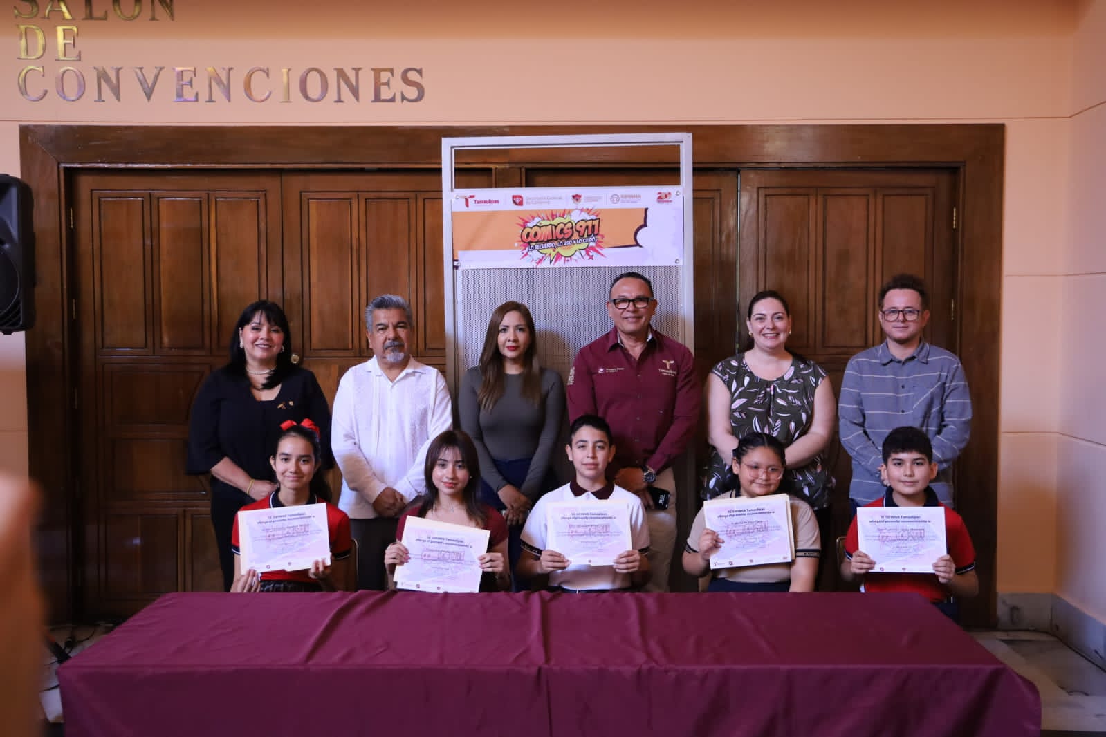 Premian a ganadores de la Segunda Edición del Concurso “Cómic 911: Lo Recuerdo, Lo Uso, Lo Cuido”