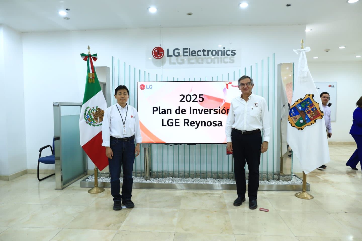Invertirá LG Electronics 100 MDD en Tamaulipas y generará más de mil 300 empleos