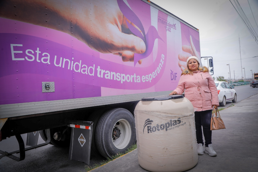 Entrega DIF Tamaulipas apoyos en la frontera a través de la Ruta de la Esperanza.