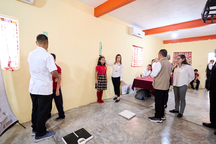 Participa DIF Tamaulipas con el registro de peso y talla durante Jornadas de Salud Escolar