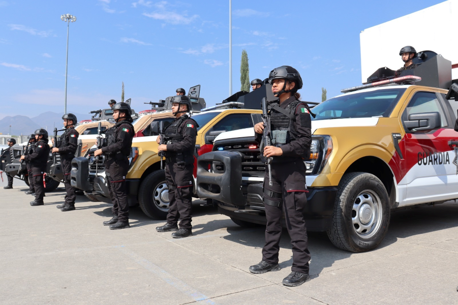 Con equipamiento de parque vehicular a la Guardia Estatal, Tamaulipas se fortalece en materia de seguridad.