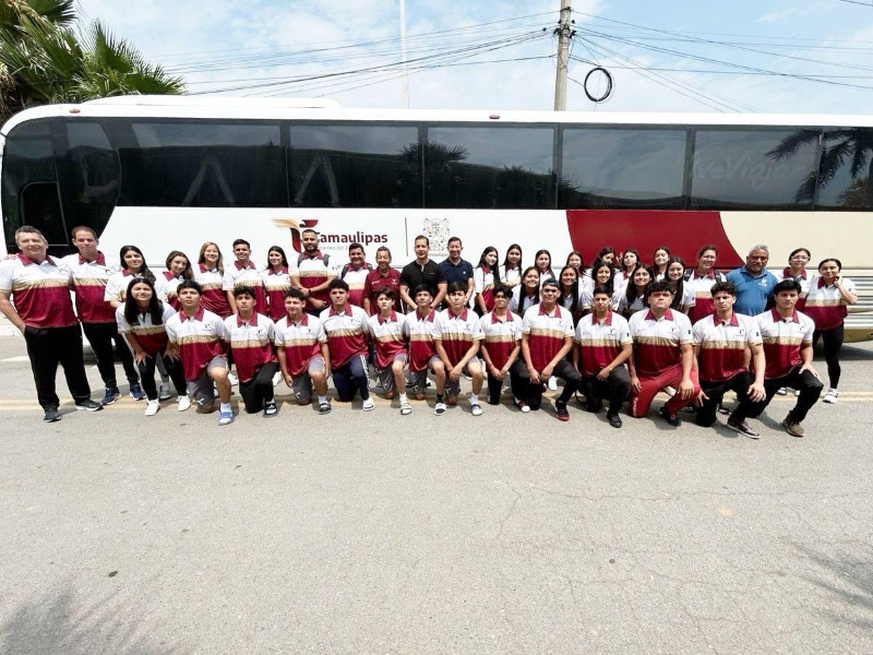 Delegaciones tamaulipecas viajan a Macro Regionales CONADE 2025