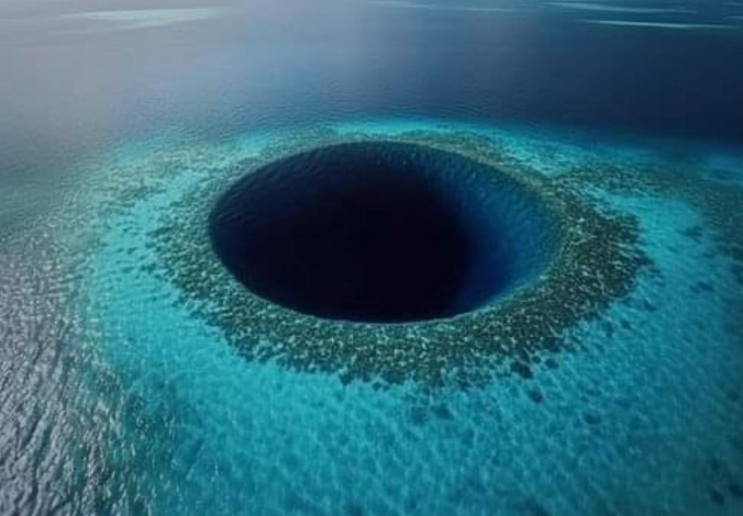El Gran Agujero Azul de Belice.