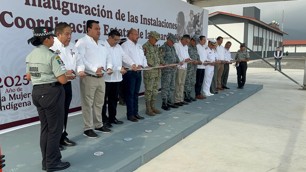 Inauguran gobernador y mandos militares, instalaciones de la Guardia Nacional en Tamaulipas