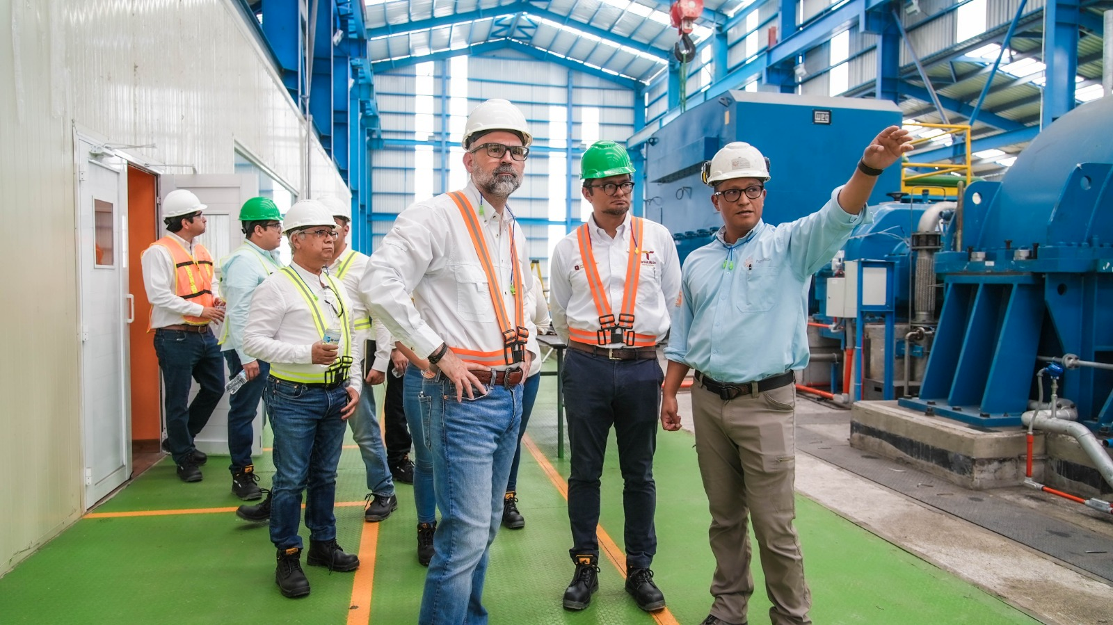 Visita SEDENER construcción de central de cogeneración de energía en Ciudad Mante
