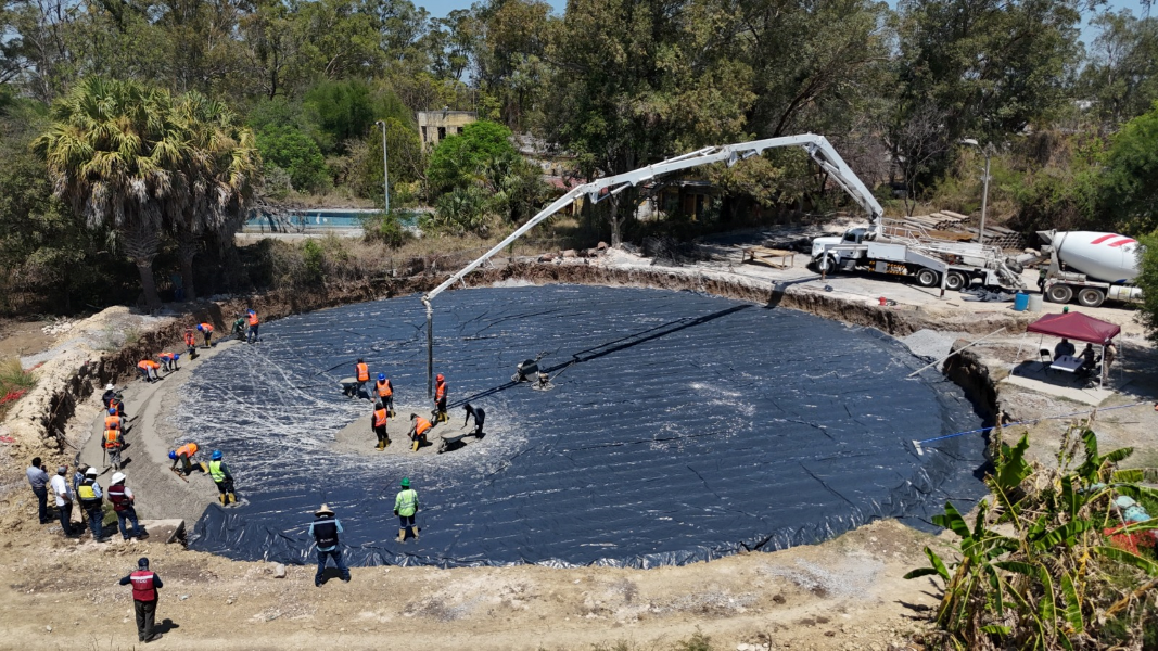 Construye Gobierno de Tamaulipas tanque de almacenamiento de agua potable en Victoria