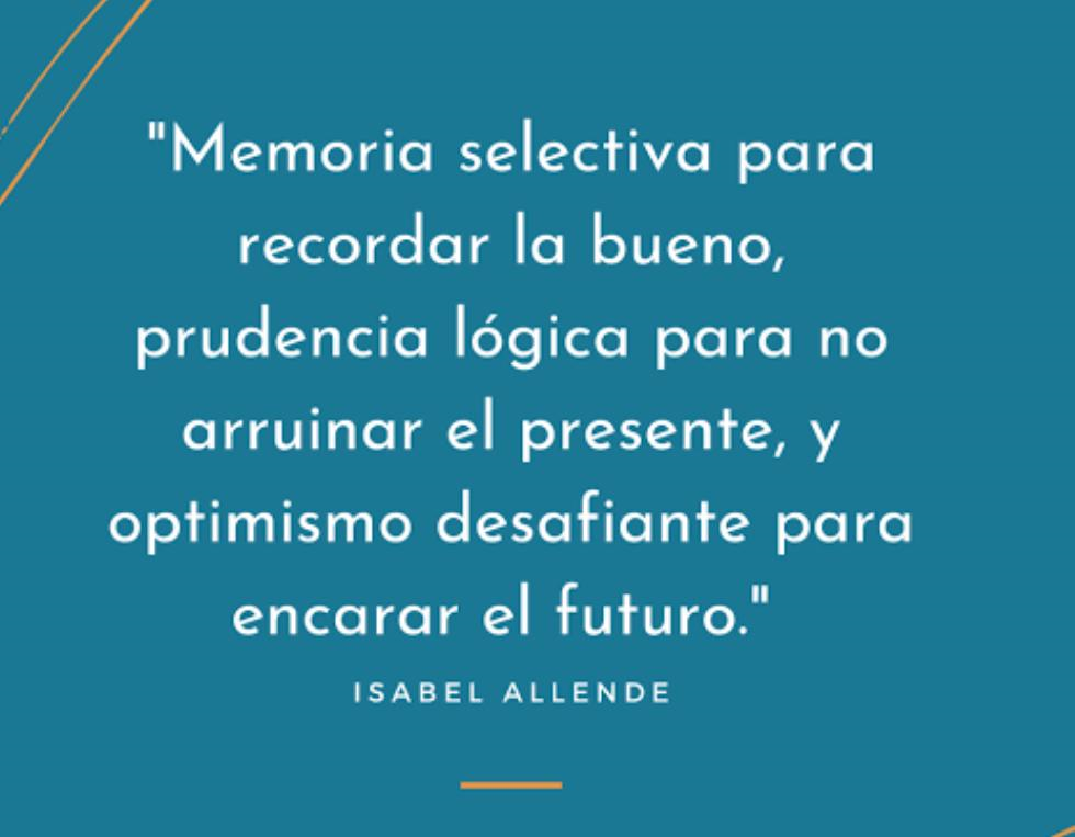 Frase de Isabel Allende.