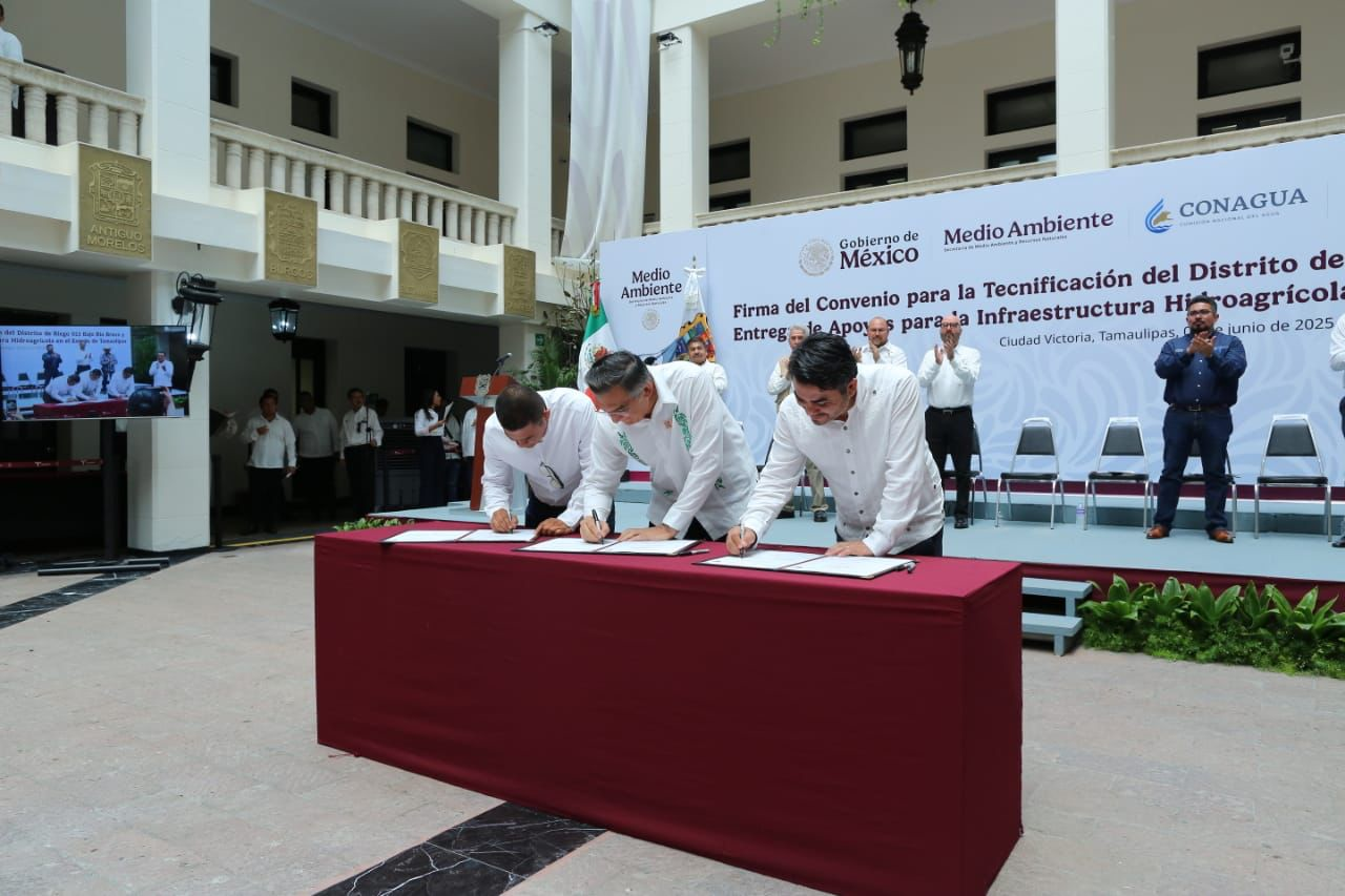 Suscriben modernización del campo tamaulipeco