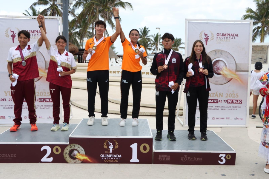 Triatlón de Tamaulipas suma ocho medallas en Olimpiada Nacional CONADE