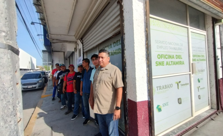 Realizan jornada de reclutamiento de Techint en el SNE Altamira