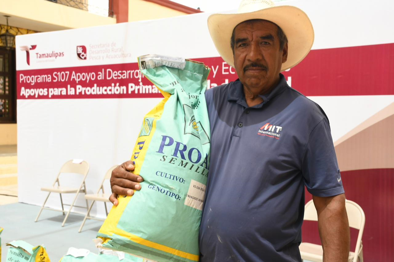 Reciben semilla de maíz productores del municipio de Tula