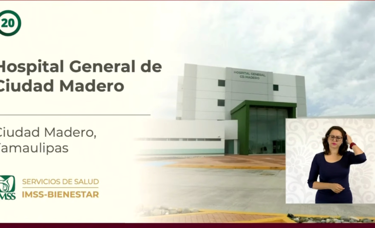 Inaugurará gobierno de Claudia Sheinbaum dos nuevos hospitales en el sur de Tamaulipas este año