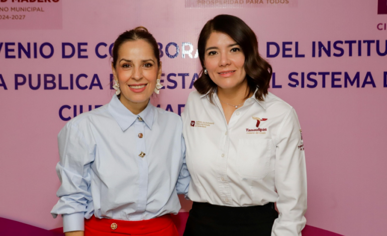 Firma convenio Instituto de Defensoría Pública del Estado de Tamaulipas con DIF Ciudad Madero para garantizar atención jurídica gratuita