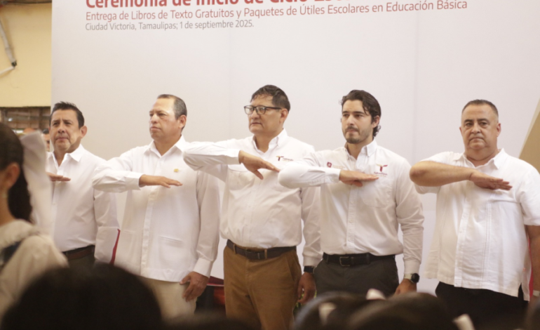 Inaugura titular de la STPS ciclo escolar 2025-2026 en Victoria.