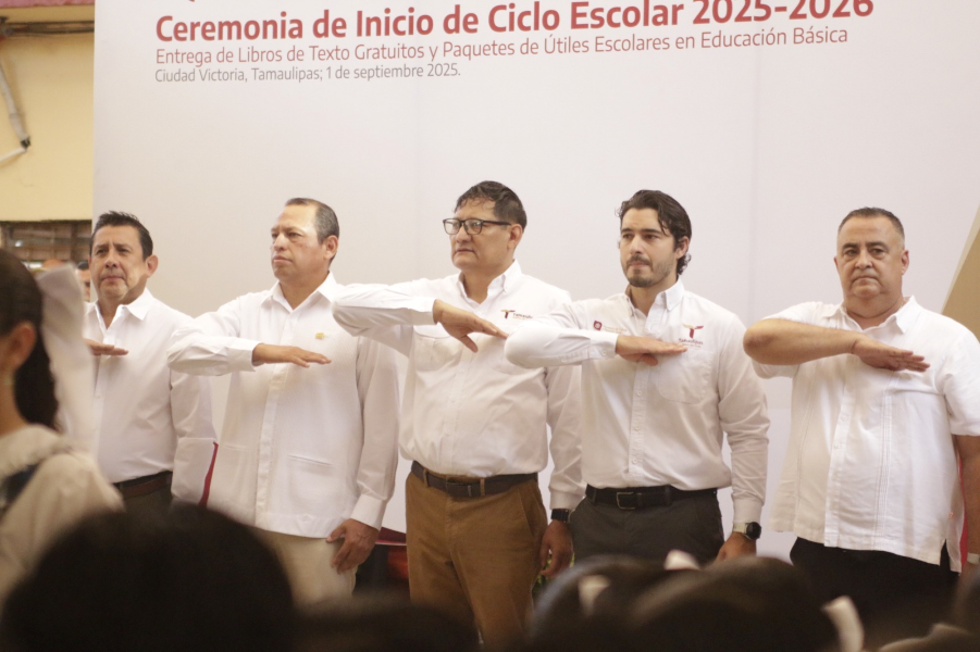 Inaugura titular de la STPS ciclo escolar 2025-2026 en Victoria.