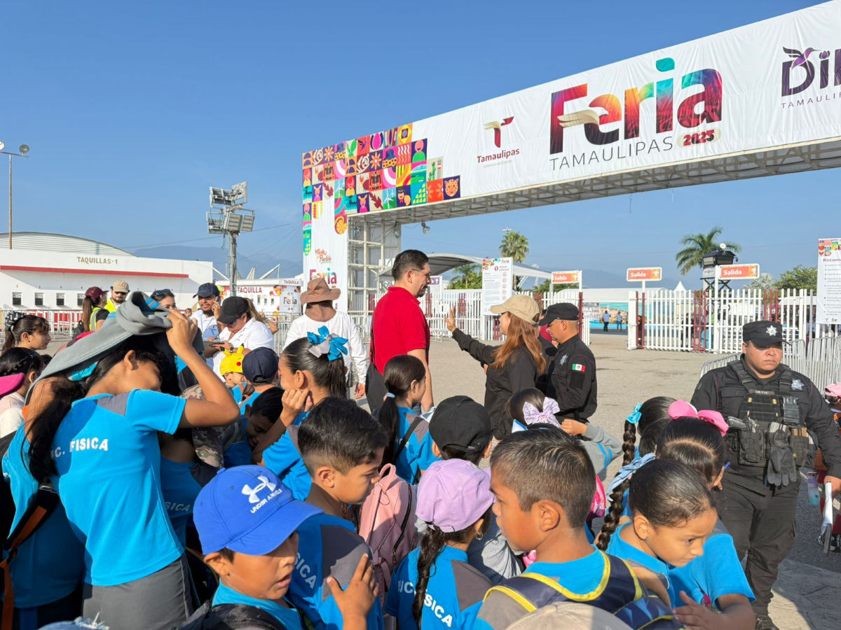 Lleva Secretaría de Turismo a niños y niñas de escuelas primarias a disfrutar de la Feria Tamaulipas