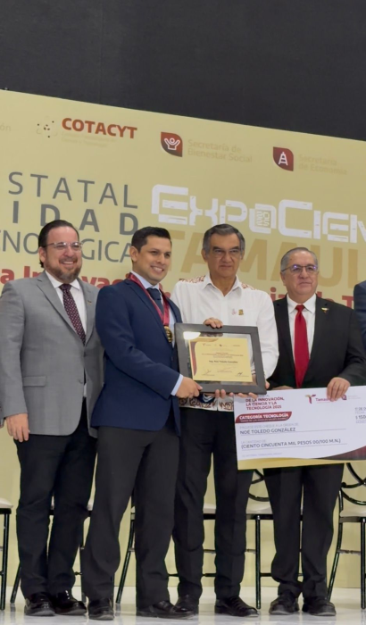 Reconoce UTM a docente por ganar Premio Estatal de Innovación, Ciencia y Tecnología 2025
