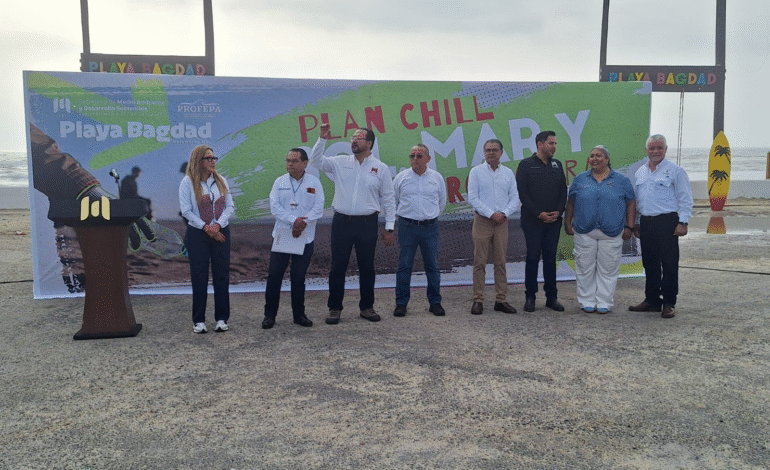 Promueve SET conciencia ambiental con limpieza costera en Playa Bagdad