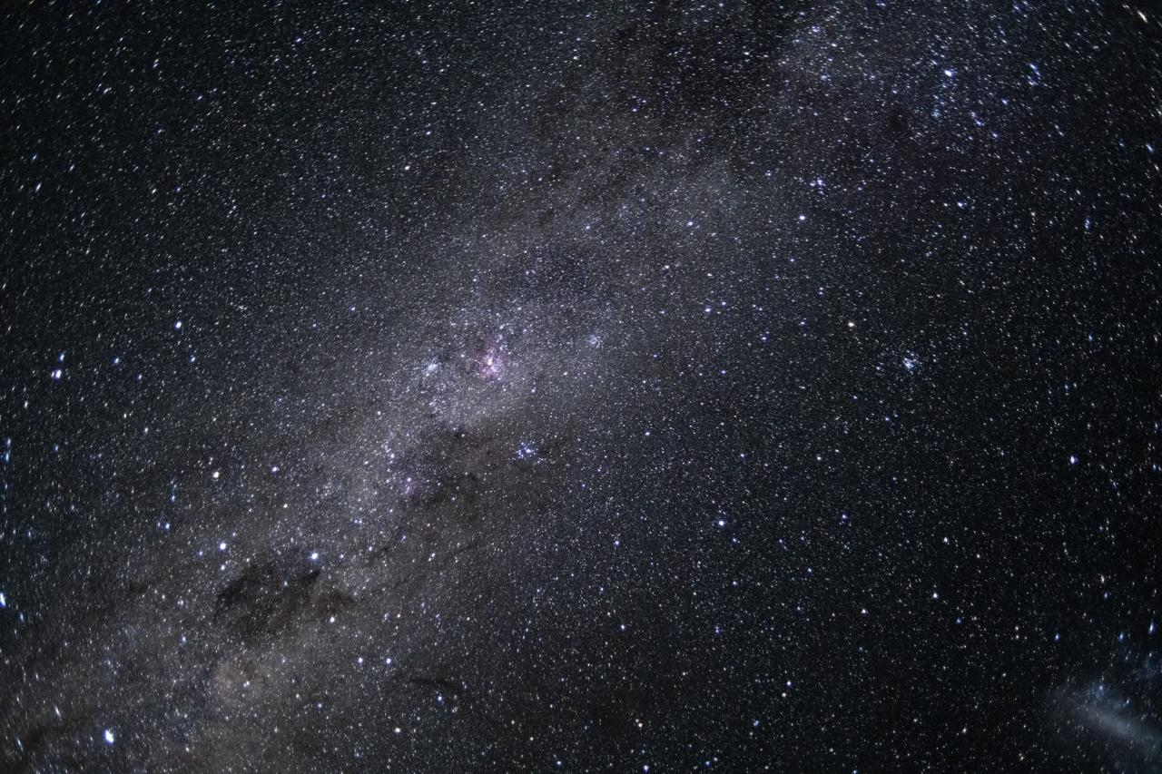 Cielo lleno de estrellas.