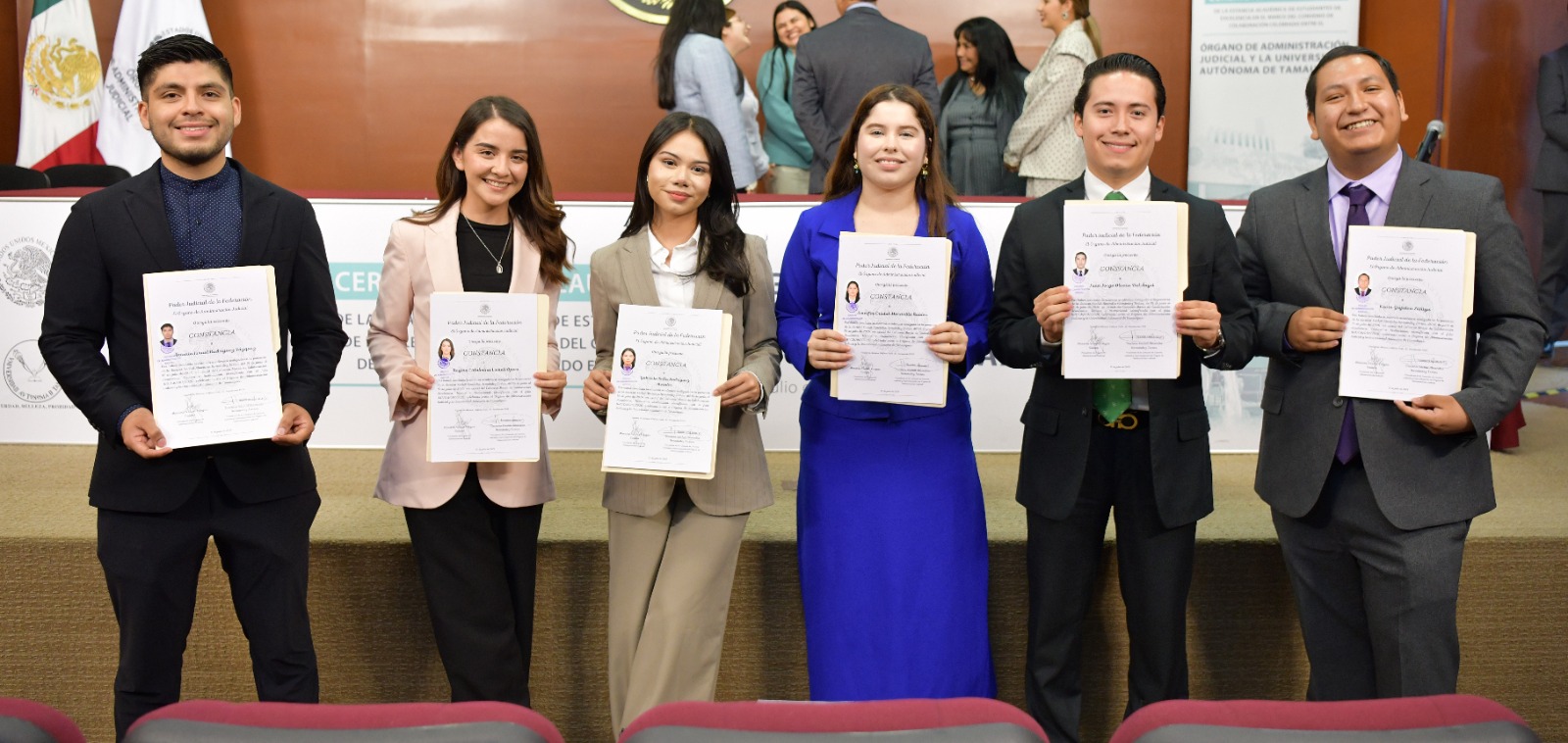 Estudiantes de excelencia de la UAT concluyen estancia en el Órgano  de Administración Judicial