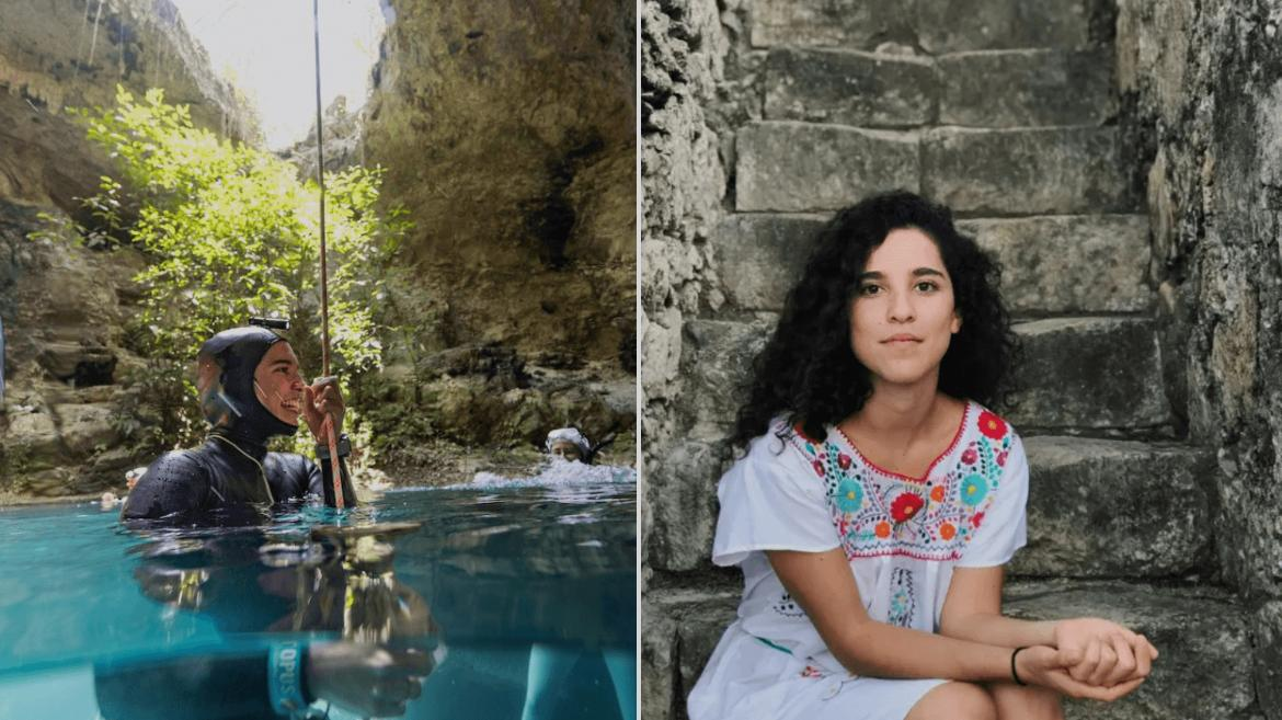 Camila Jaber rompió el récord nacional de apnea profunda.