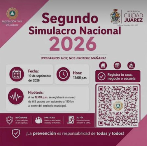 Segundo Simulacro Nacional 2026.